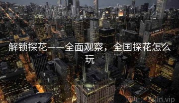 解锁探花——全面观察，全国探花怎么玩