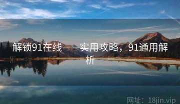 解锁91在线——实用攻略，91通用解析