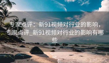 专家点评：新91视频对行业的影响，专家点评_新91视频对行业的影响有哪些