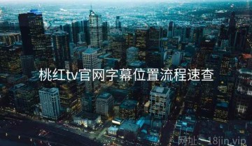 桃红tv官网字幕位置流程速查