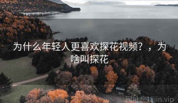 为什么年轻人更喜欢探花视频？，为啥叫探花