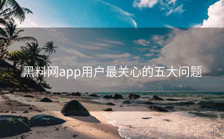 黑料网app用户最关心的五大问题 黑料网app用户最关心的五大问题
